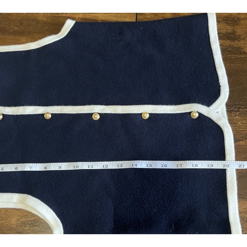 Sincerely Jules Navy Knit Button Vest Sz M NWOT - Picture 7 of 7